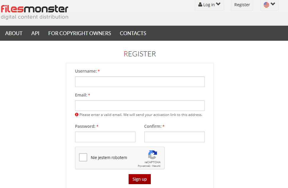 how to download file from filesmonster